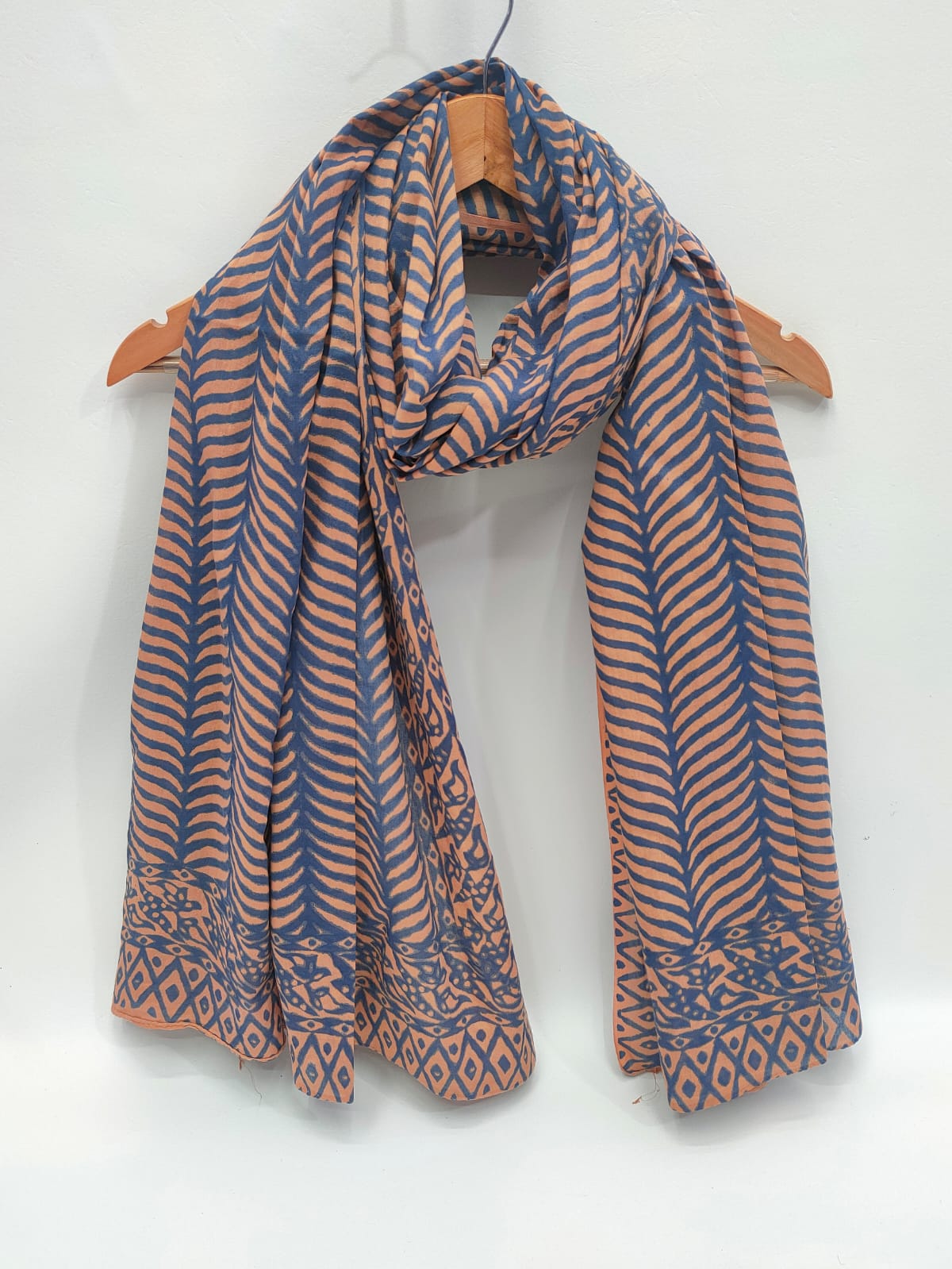 Cotton Stoles Hand block Printed