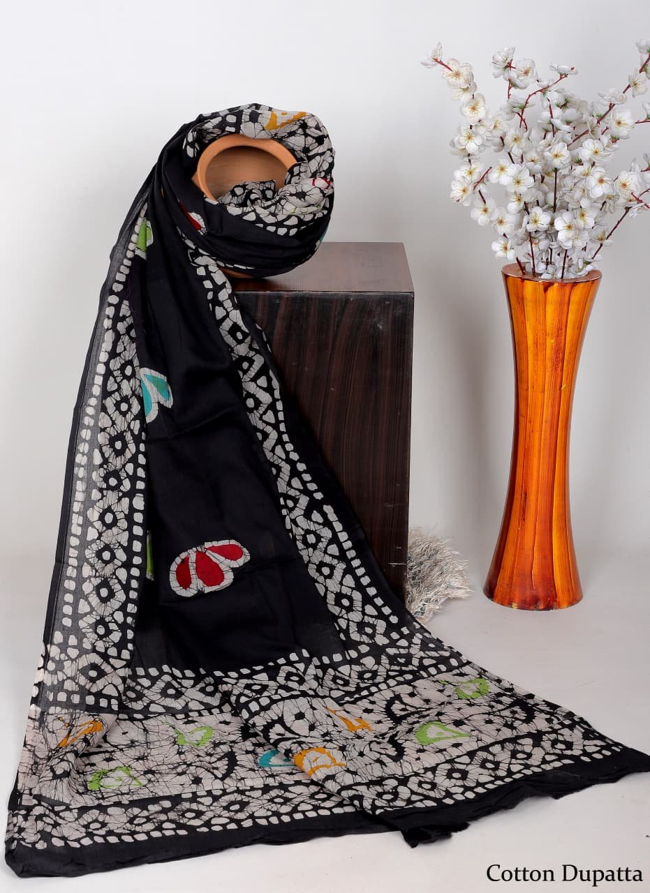 Bagru cotton dupatta