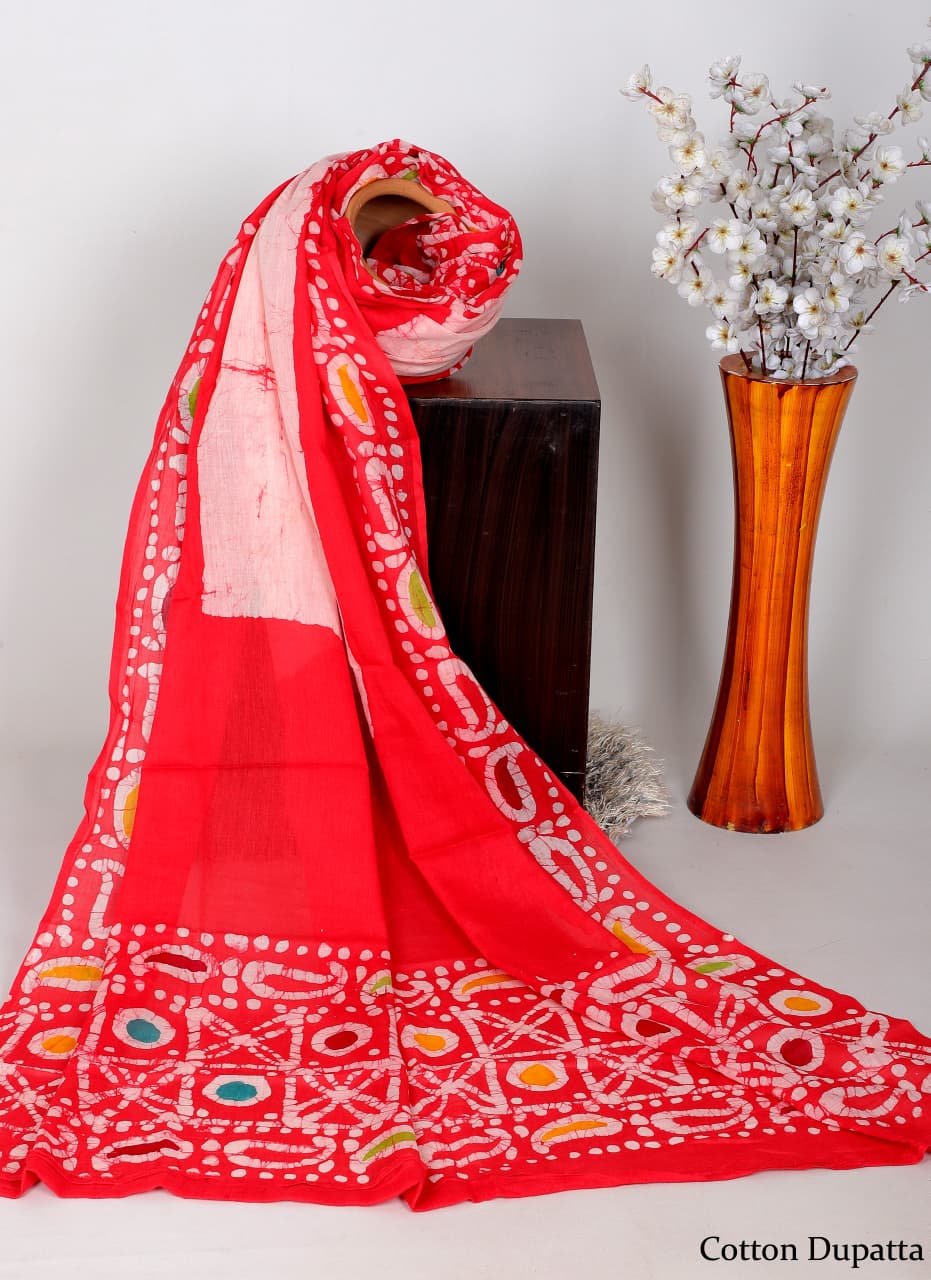 Bagru cotton dupatta