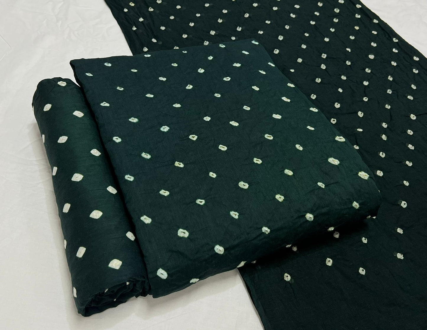 Best quality Bandhani Cotton Suit Set with Cotton Dupatta - TSPSMBDTFA1