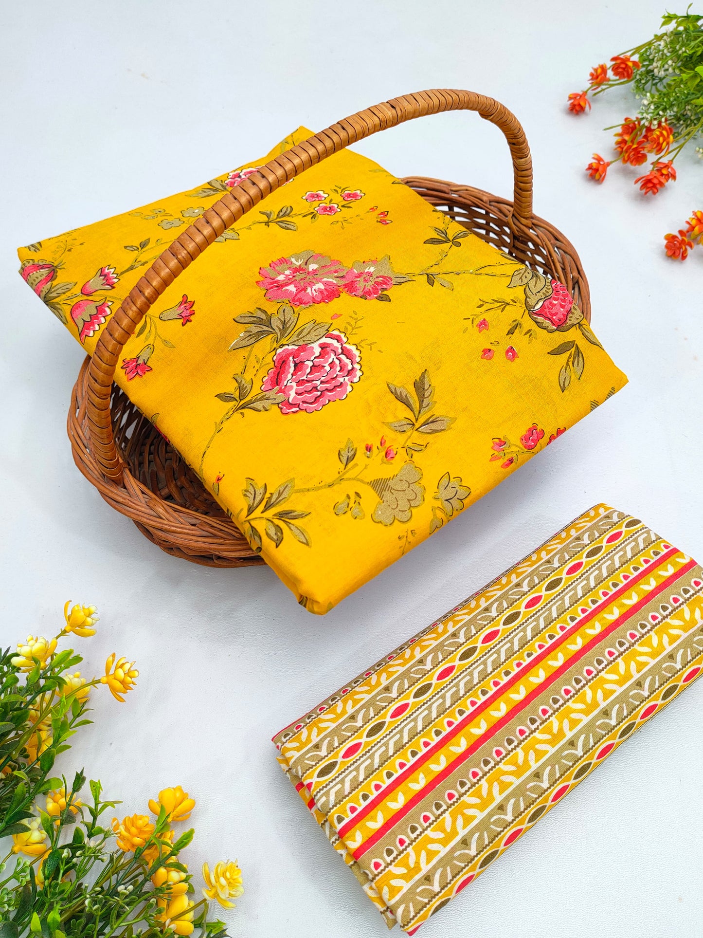 Cotton Top Bottom Set Kurta pant Set