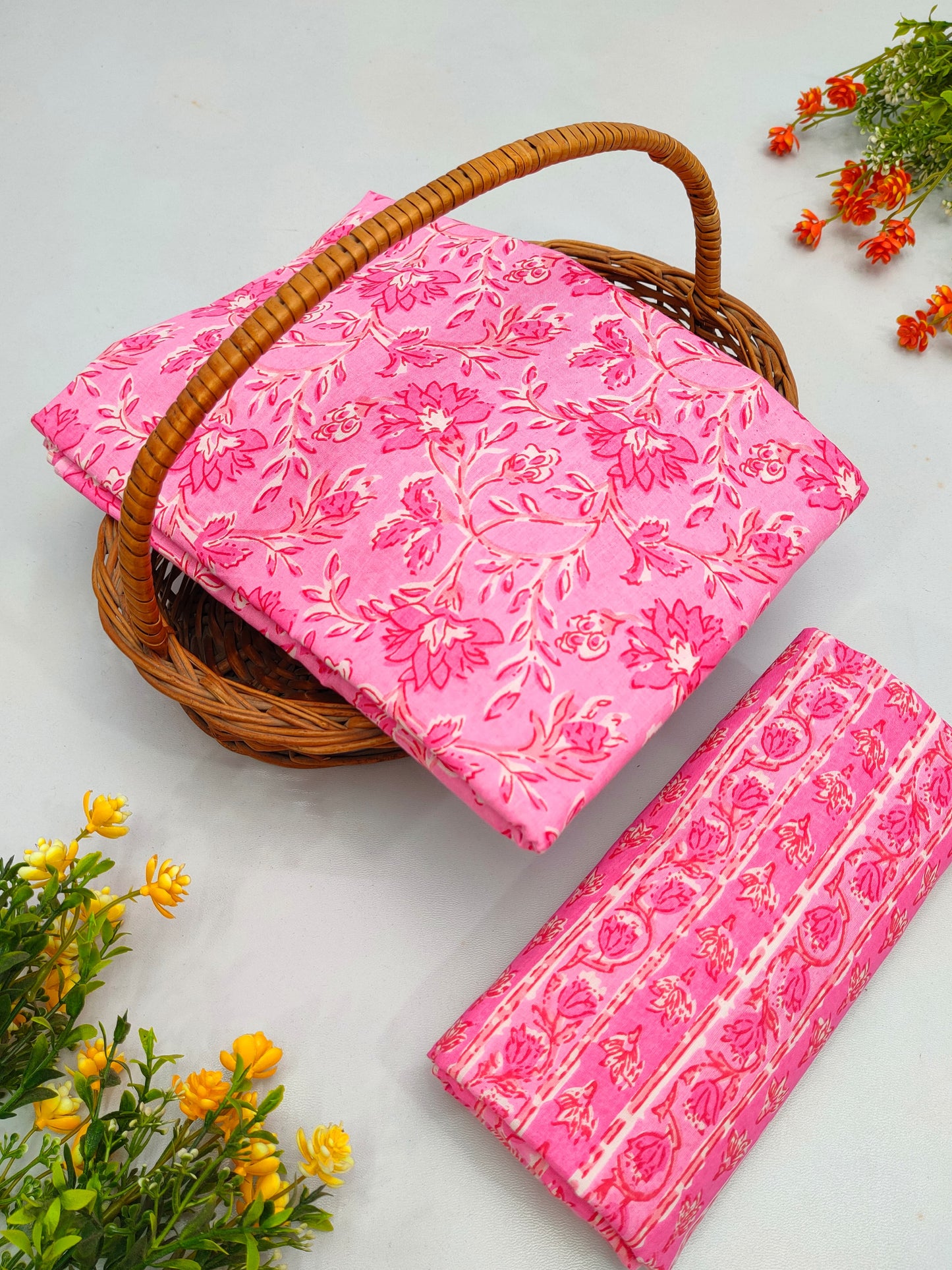 Cotton Top Bottom Set Kurta pant Set