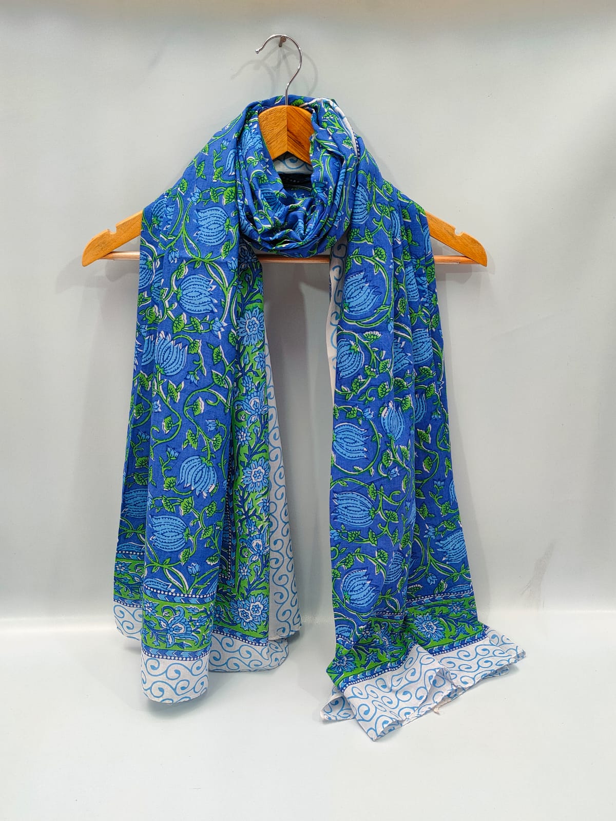 2 meter hand block printed Dupatta Stole