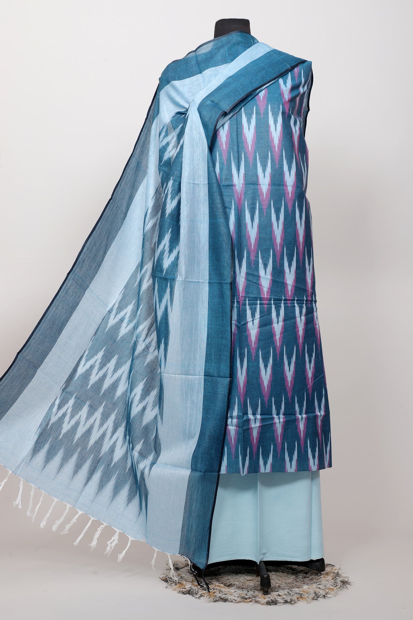 Handloom Weaving Bhagalpuri ikkat Suit Set - TSPSGBIK9