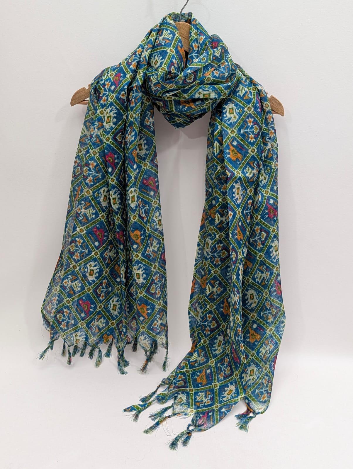 2 meter hand block printed Dupatta Stole