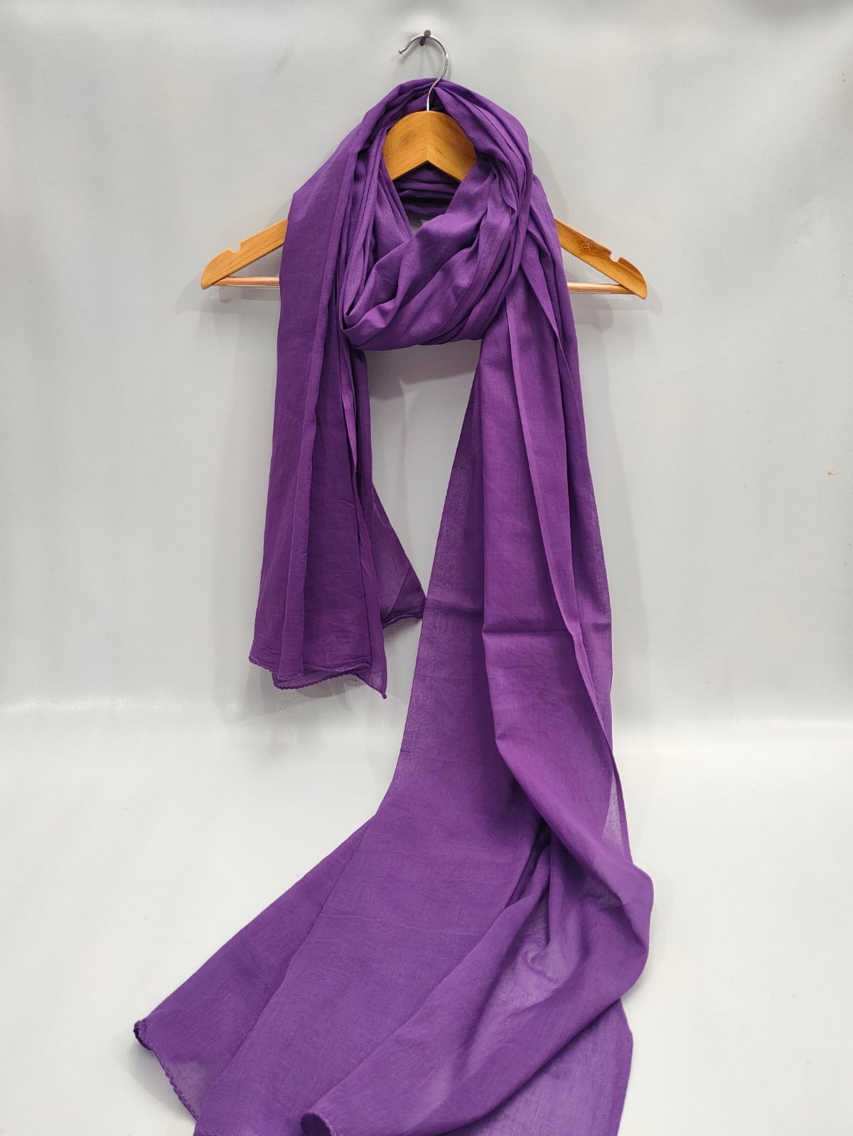 Mul Cotton Solid Dye Dupatta