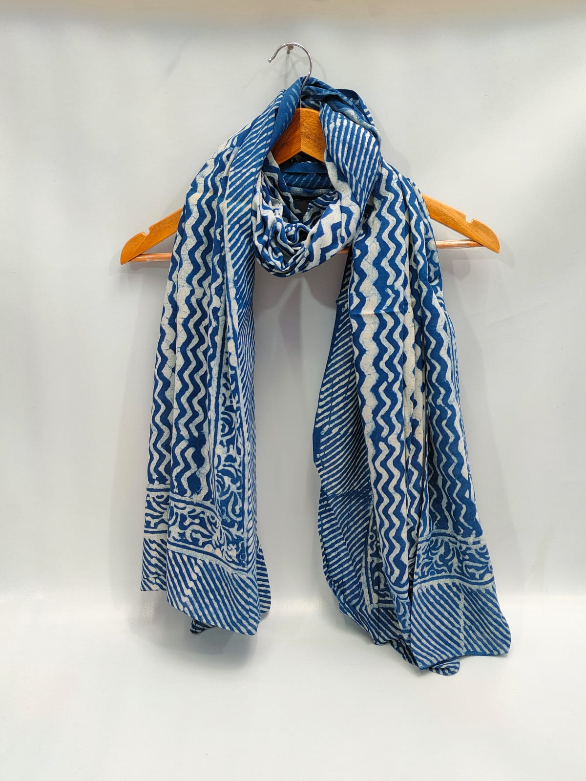 2 meter cotton Stole Dupatta Hand block printed