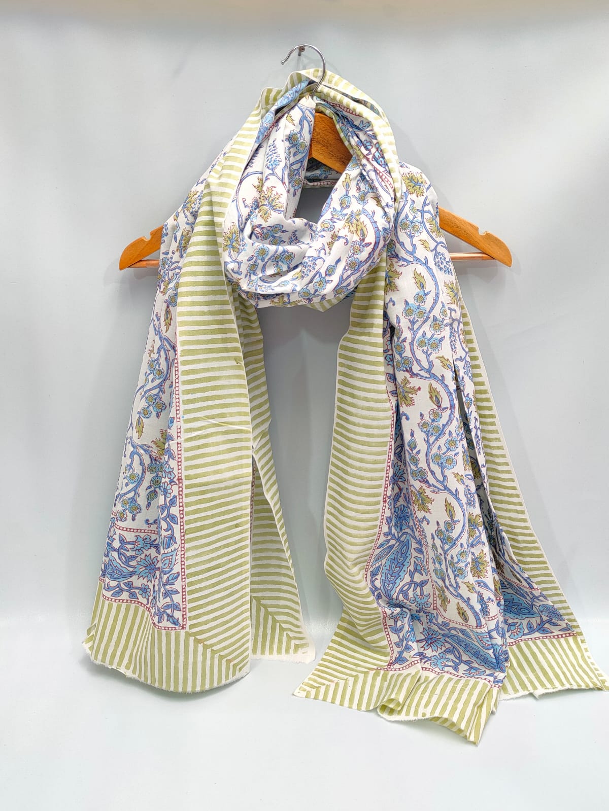 2 meter cotton Stole Dupatta Hand block printed