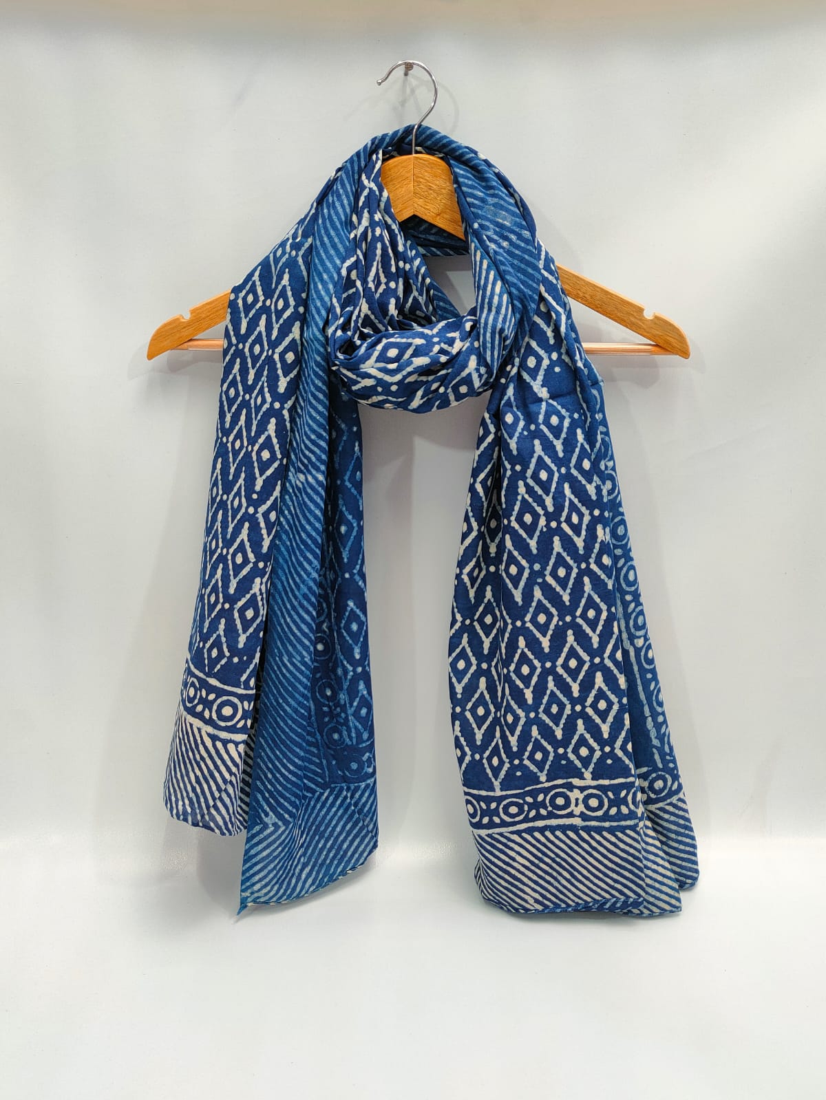 2 meter cotton Stole Dupatta Hand block printed