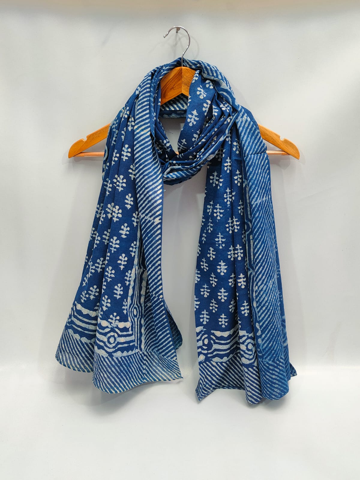 2 meter cotton Stole Dupatta Hand block printed