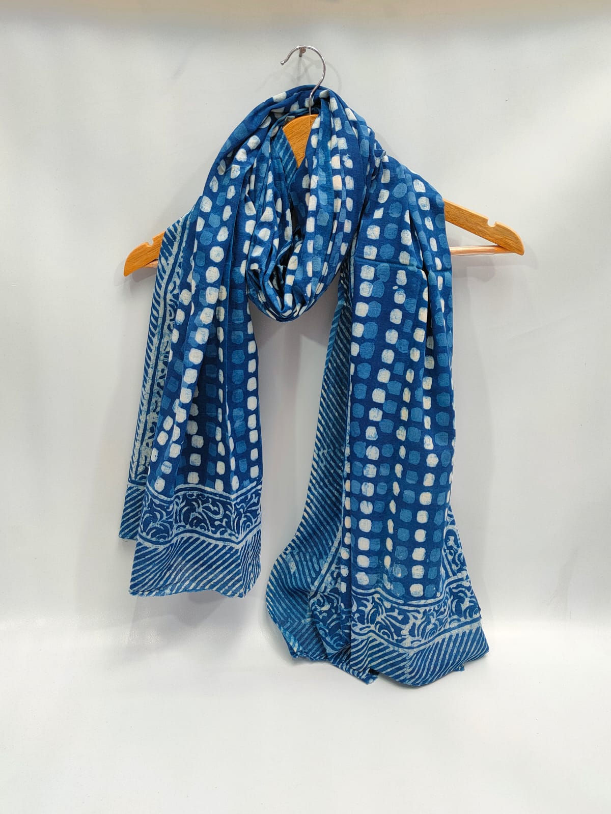 2 meter cotton Stole Dupatta Hand block printed