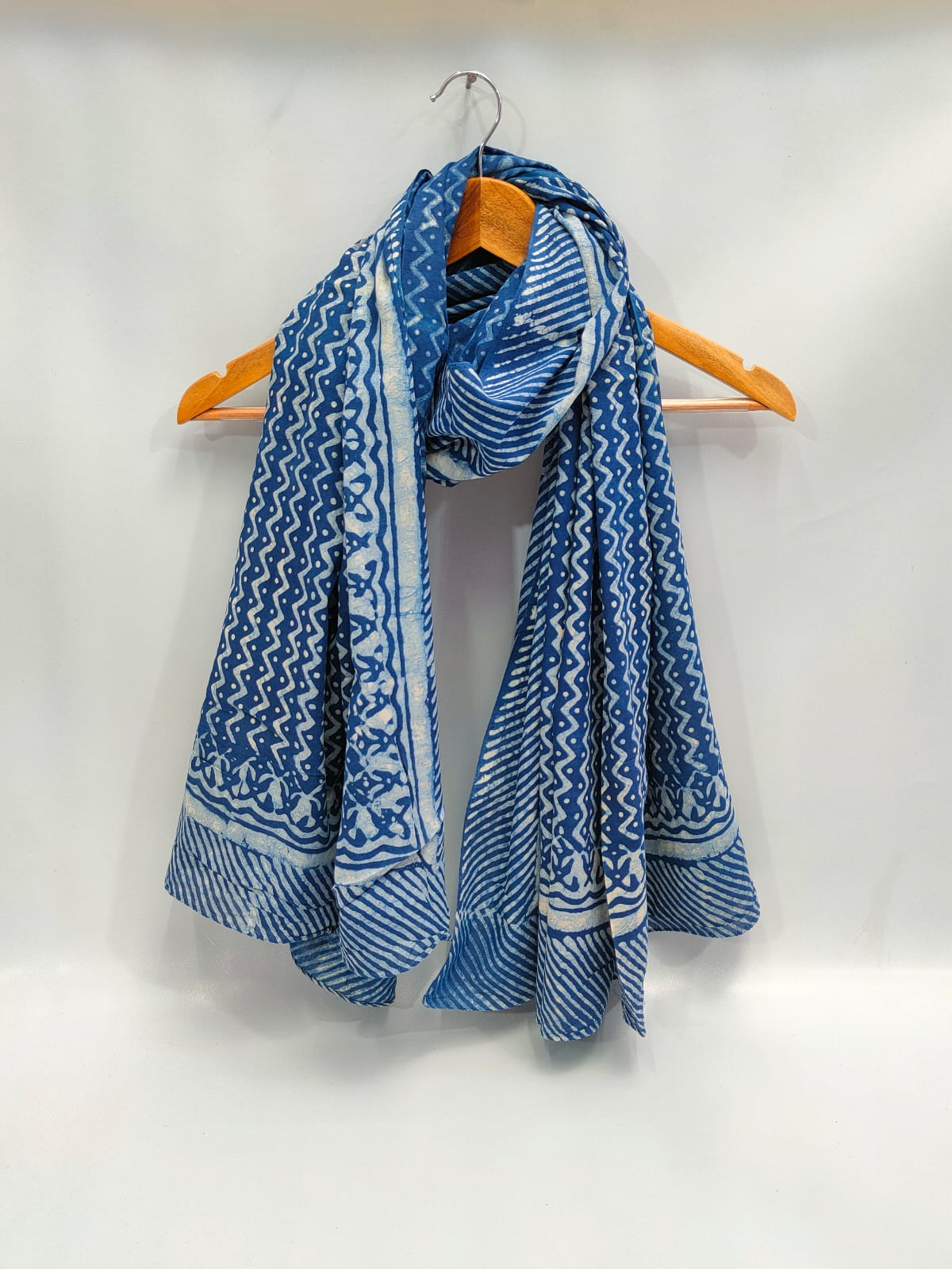 2 meter cotton Stole Dupatta Hand block printed