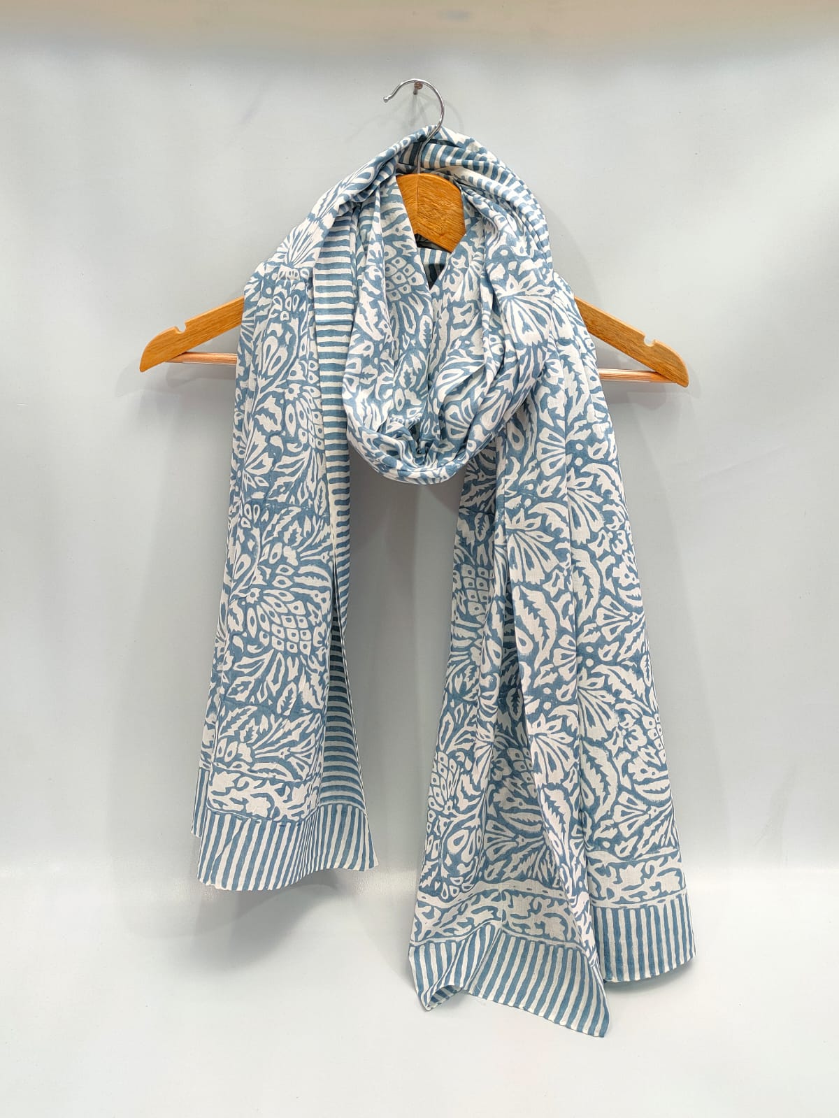 2 meter cotton Stole Dupatta Hand block printed