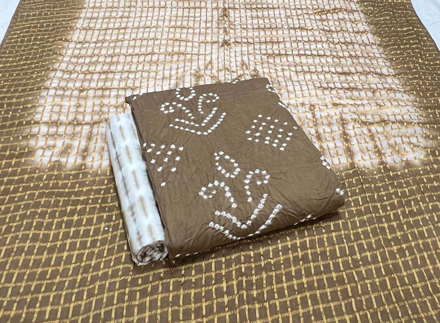 Best quality Bandhani Cotton Suit Set with Cotton Dupatta
