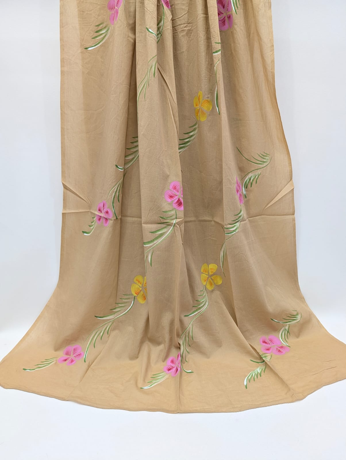 2.5 Meter Brush Paint Cotton Dupatta - TSPBPD5