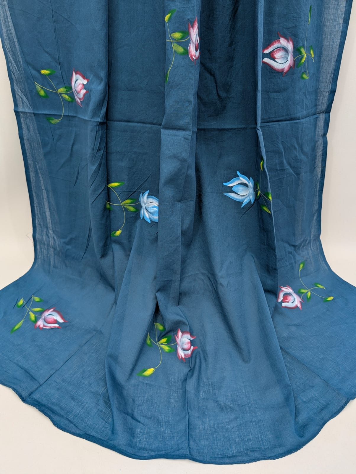 2.5 Meter Brush Paint Cotton Dupatta - TSPBPD20