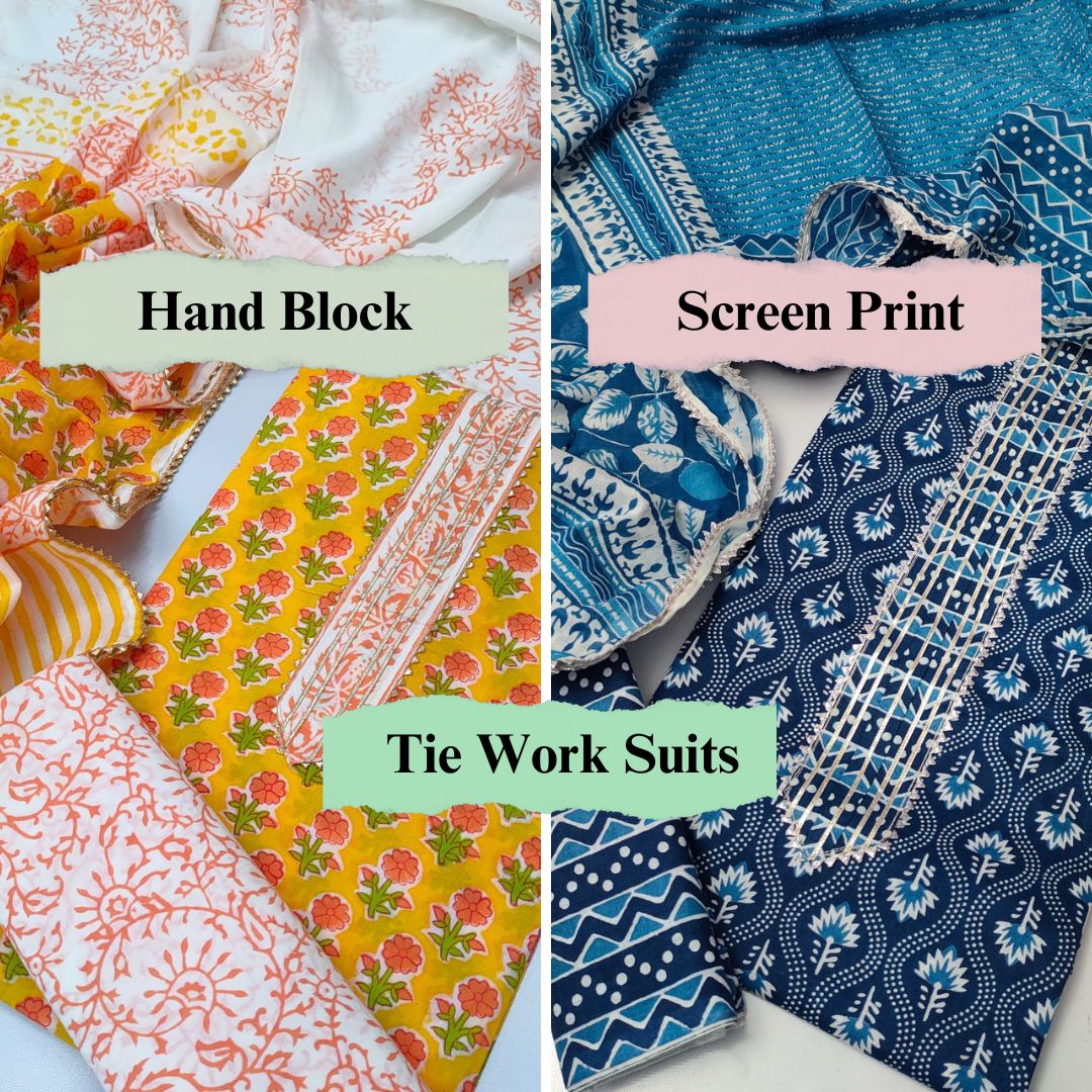 Tie Work Cotton Suits