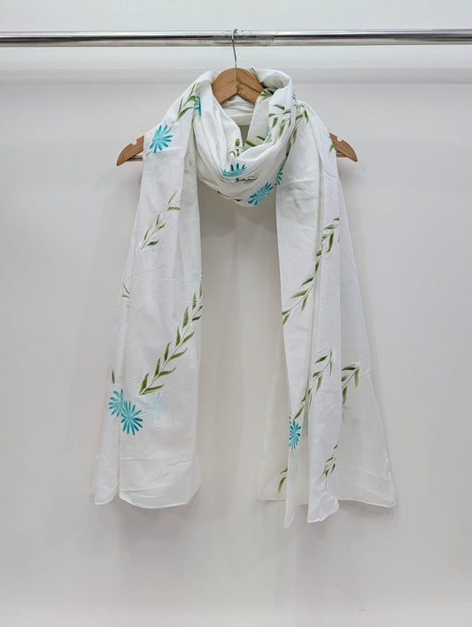 Brush Paint Cotton Dupatta