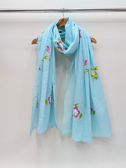 Brush Paint Cotton Dupatta