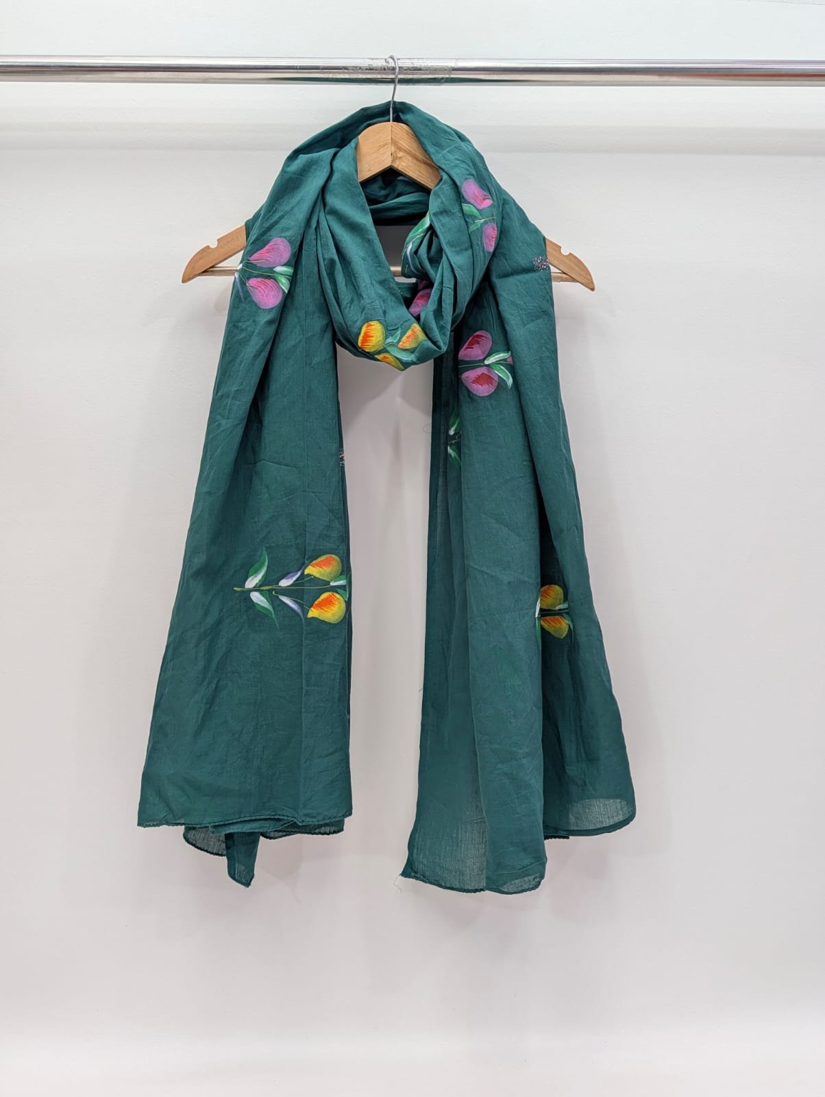 Brush Paint Cotton Dupatta