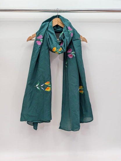 Brush Paint Cotton Dupatta