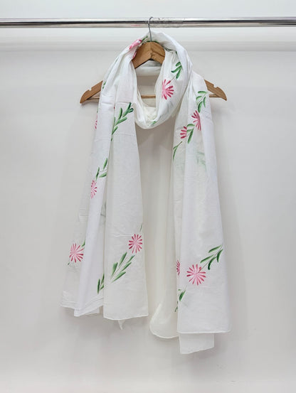 Brush Paint Cotton Dupatta