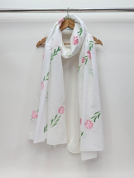 Brush Paint Cotton Dupatta