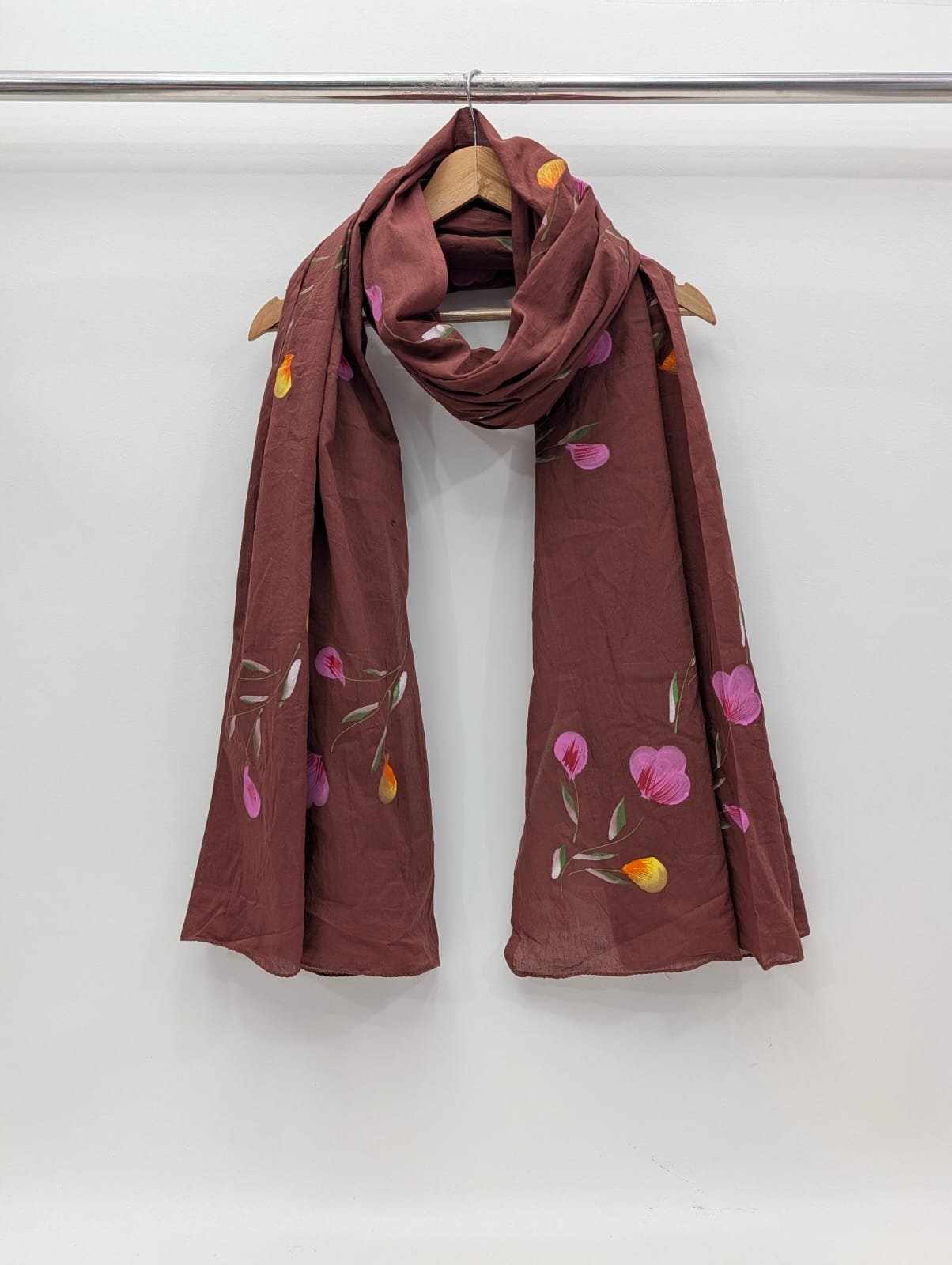 Brush Paint Cotton Dupatta