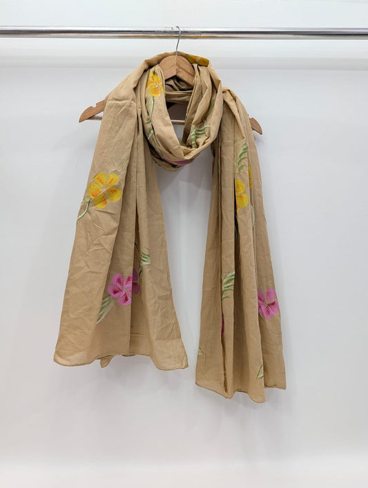 Brush Paint Cotton Dupatta