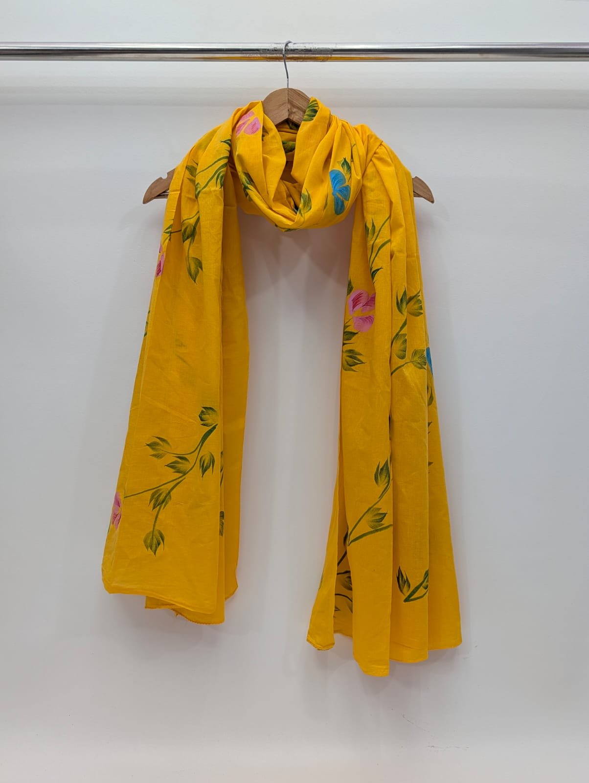 Brush Paint Cotton Dupatta