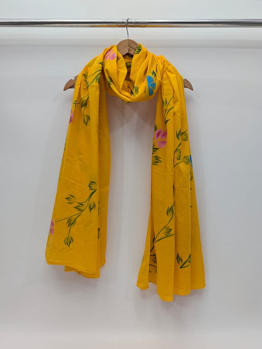 Brush Paint Cotton Dupatta