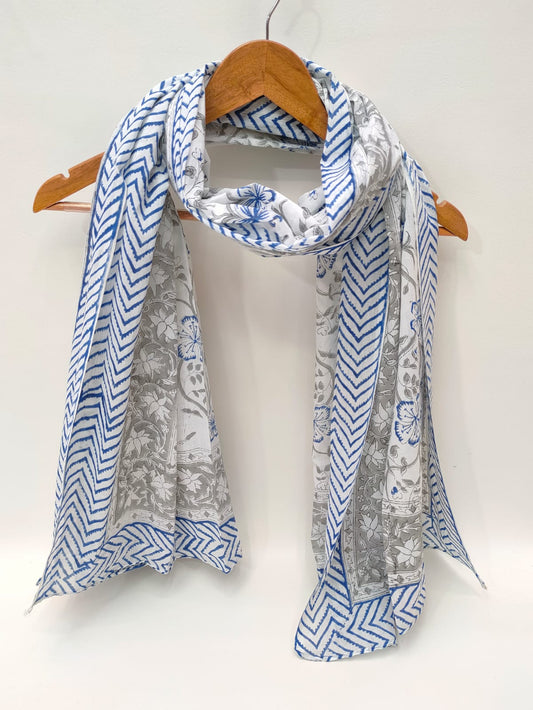 Cotton Dupattas Hand Block Print