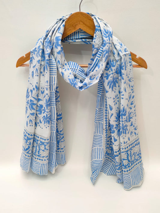 Cotton Dupattas Hand Block Print