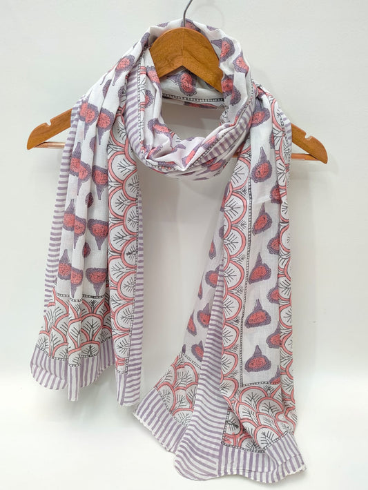 Cotton Dupattas Hand Block Print
