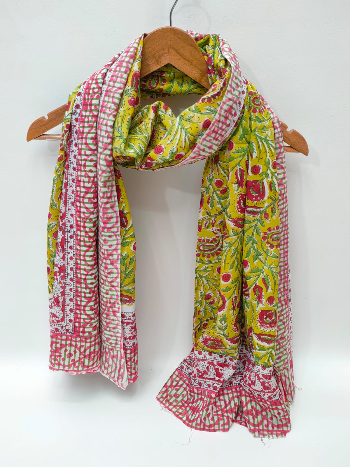 Cotton Dupattas Hand Block Print