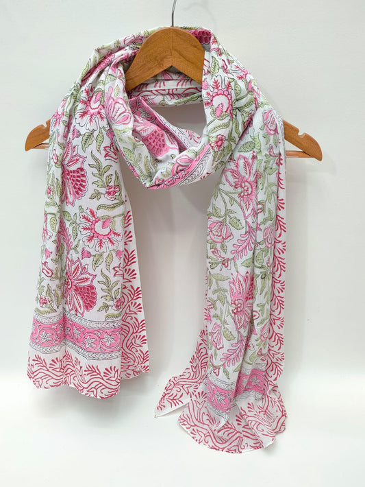 Cotton Dupattas Hand Block Print
