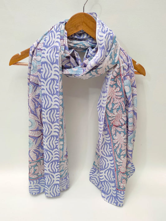Cotton Dupattas Hand Block Print