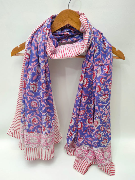 Cotton Dupattas Hand Block Print