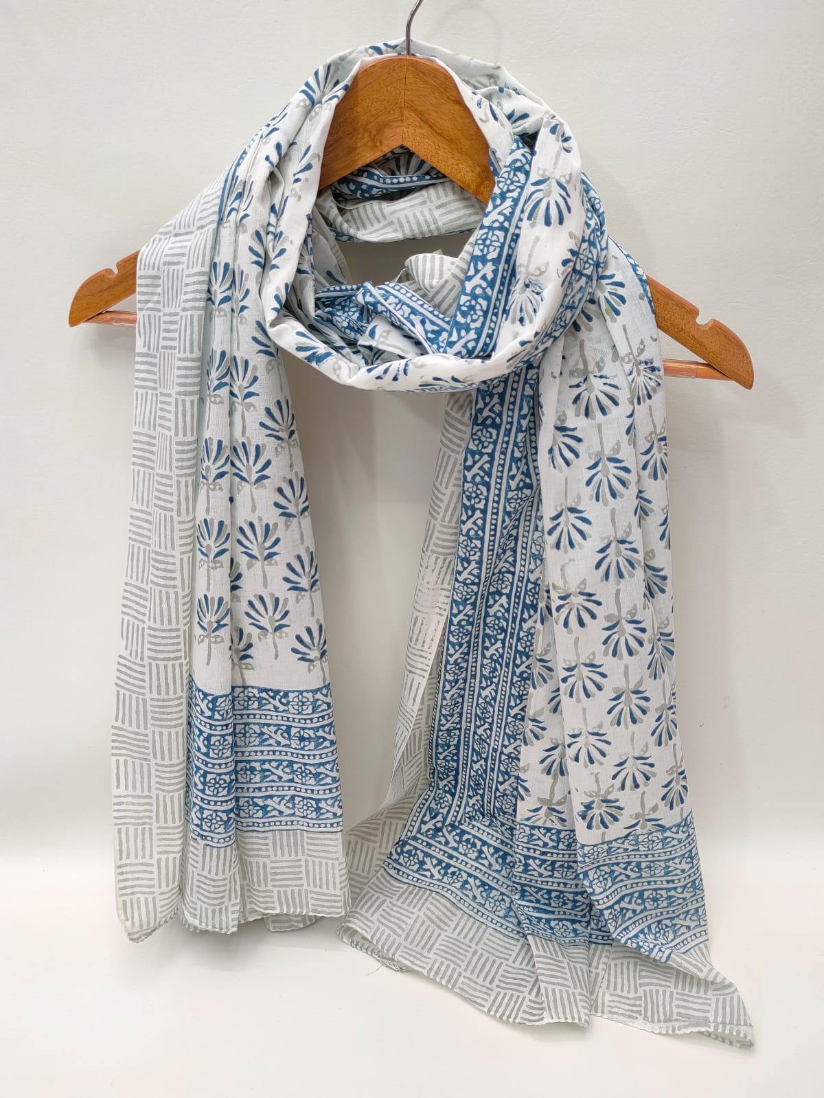 Cotton Dupattas Hand Block Print