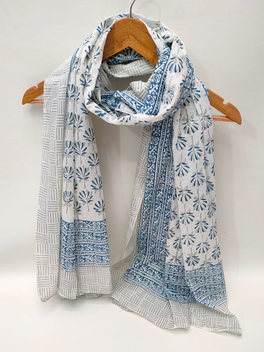 Cotton Dupattas Hand Block Print