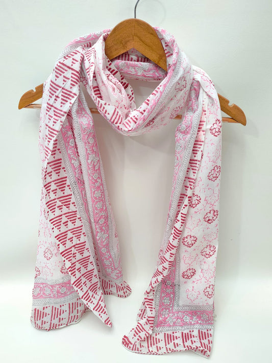 Cotton Dupattas Hand Block Print