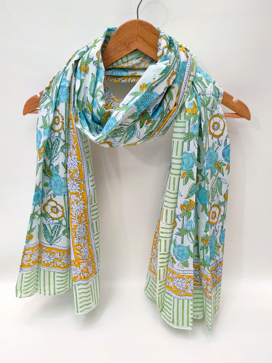 Cotton Dupattas Hand Block Print