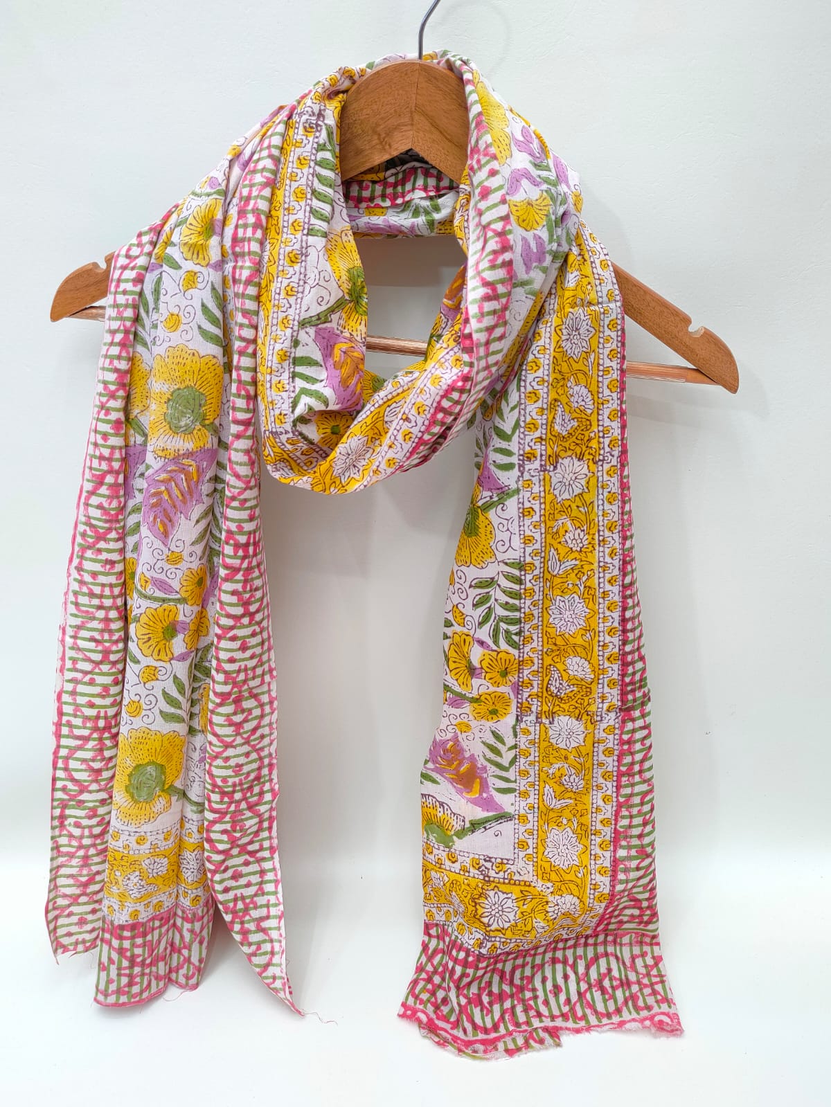 Cotton Dupattas Hand Block Print