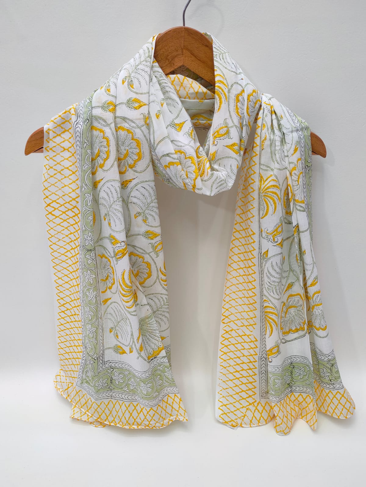 Cotton Dupattas Hand Block Print