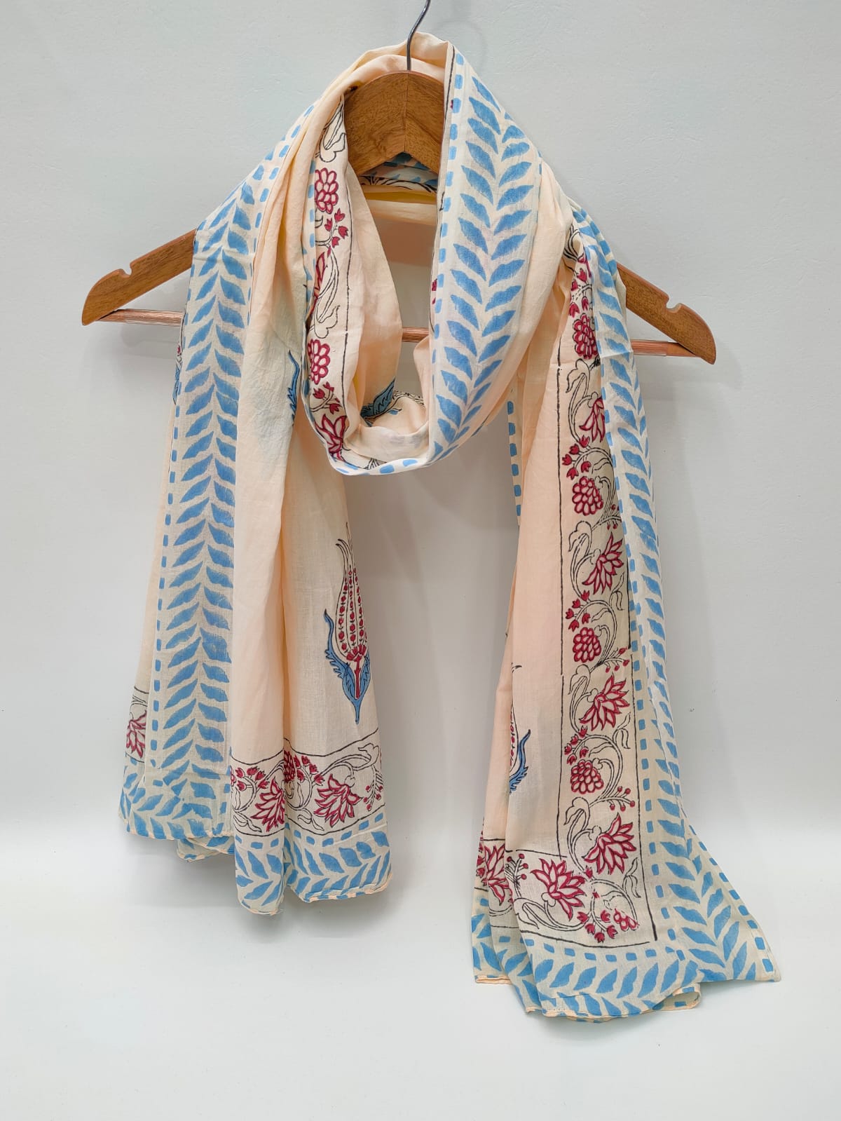 Cotton Dupattas Hand Block Print
