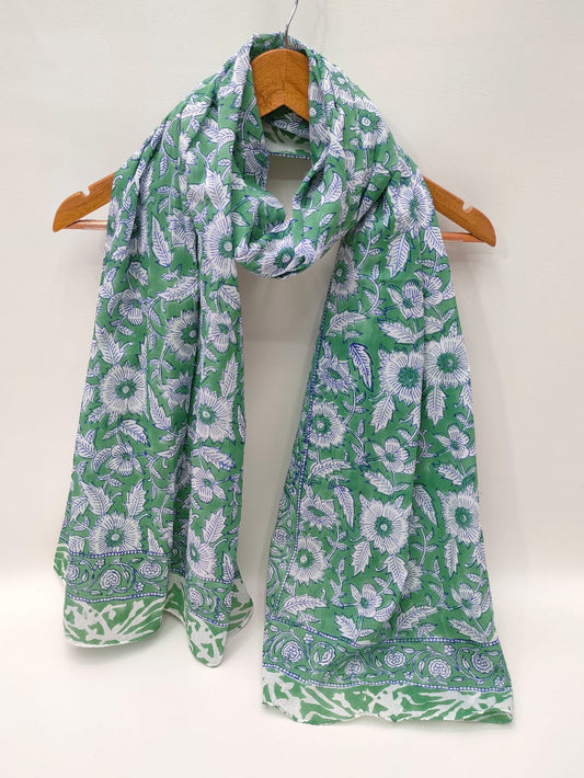Cotton Dupattas Hand Block Print
