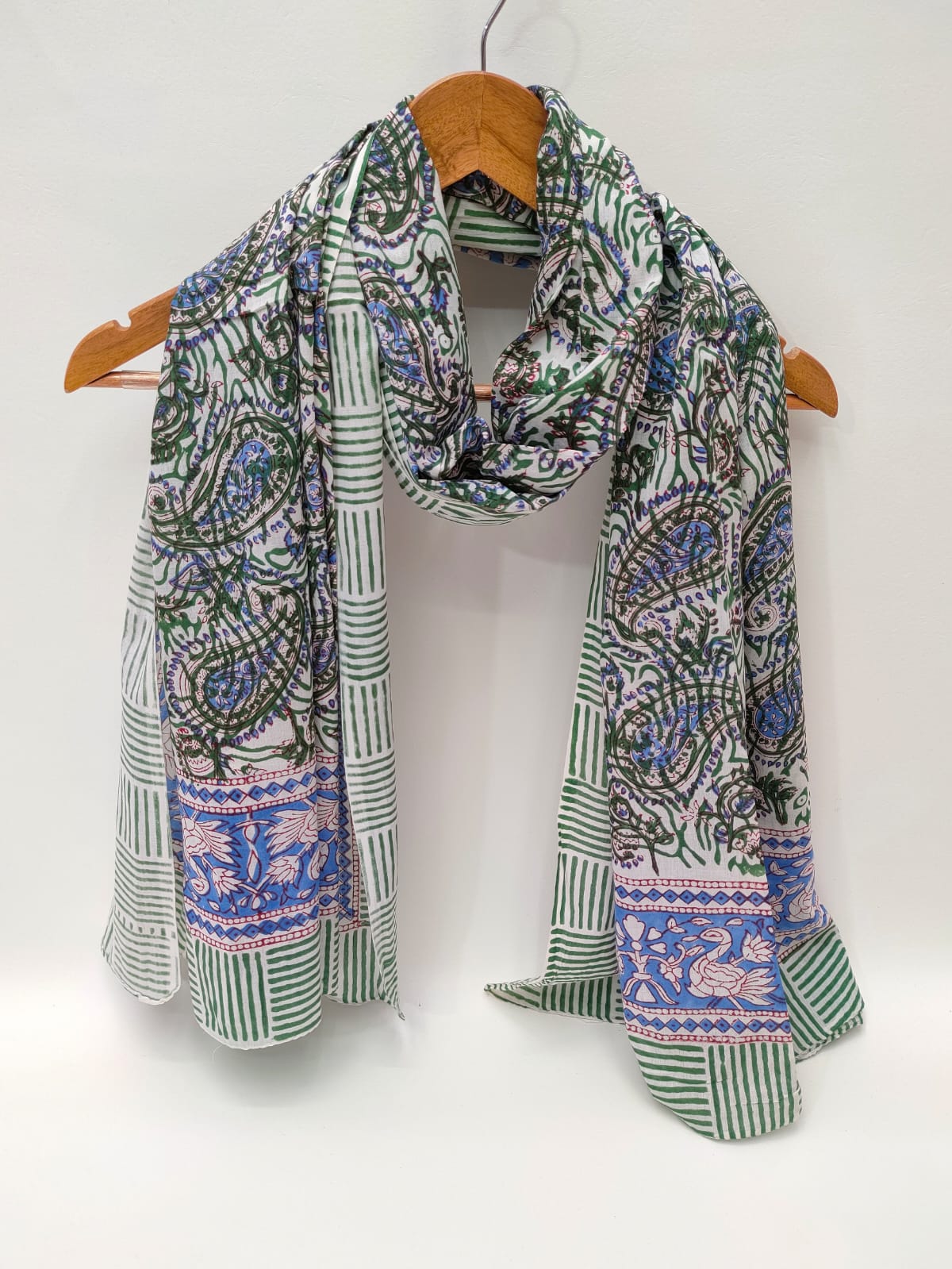 Cotton Dupattas Hand Block Print