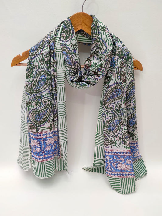 Cotton Dupattas Hand Block Print