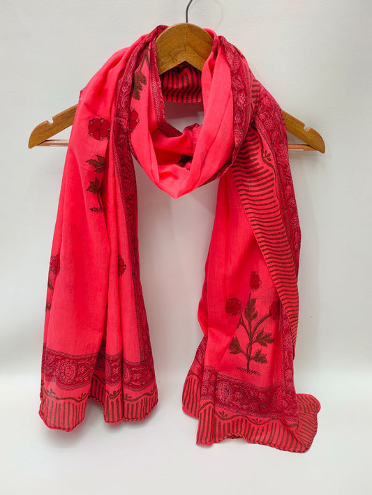 Cotton Dupattas Hand Block Print