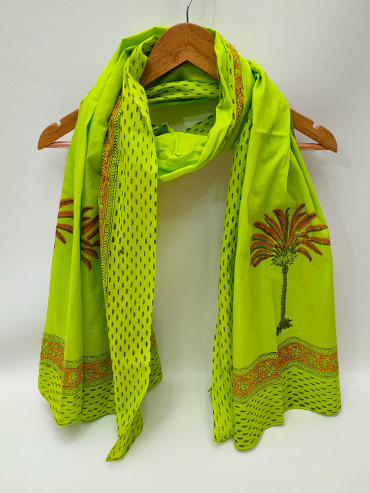 Cotton Dupattas Hand Block Print